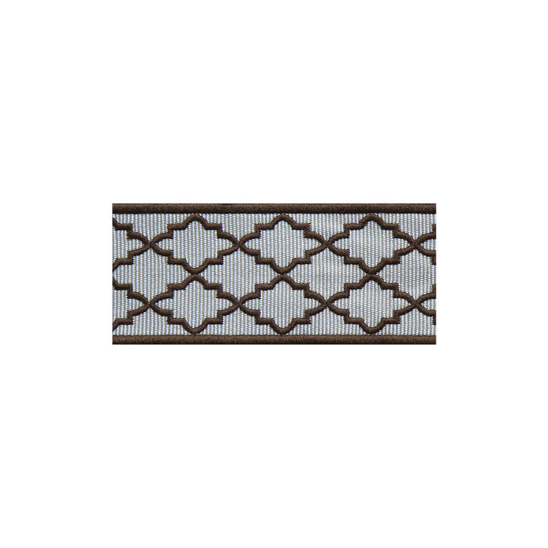 LEE JOFA - MOROCCAN EMB BORDER- BROWN - Fabric by the Yard BROWN