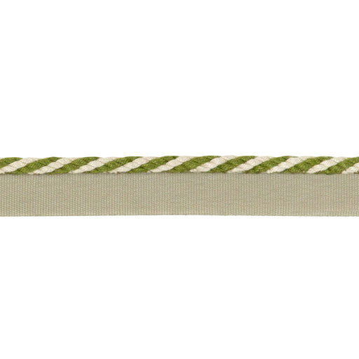 LEE JOFA - STRPD CABLE CORD- FLAX & OLIVEGRN - Fabric by the Yard FLAX & OLIVEGRN