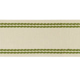 LEE JOFA - BRAID W/TRAMLINES- FLAX&OLIVE GRN - Fabric by the Yard