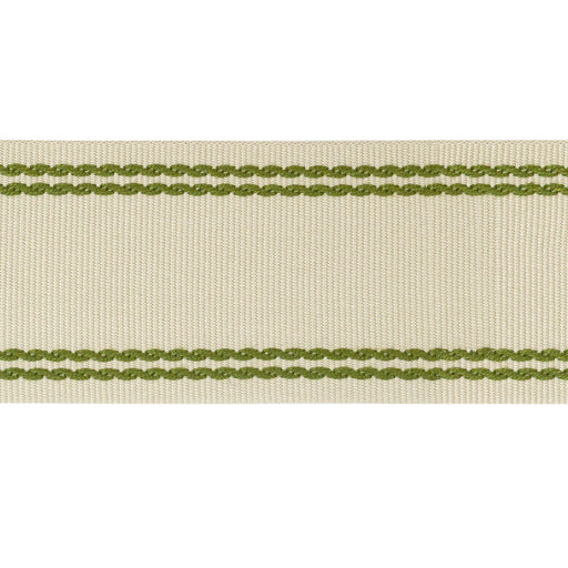 LEE JOFA - BRAID W/TRAMLINES- FLAX&OLIVE GRN - Fabric by the Yard FLAX&OLIVE GRN