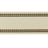 LEE JOFA - BRAID W/TRAMLINES- FLAX & BRONZ - Fabric by the Yard