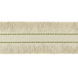 LEE JOFA - CUT RUCHE FRINGE- FLAX & OLIVE GRN - Fabric by the Yard