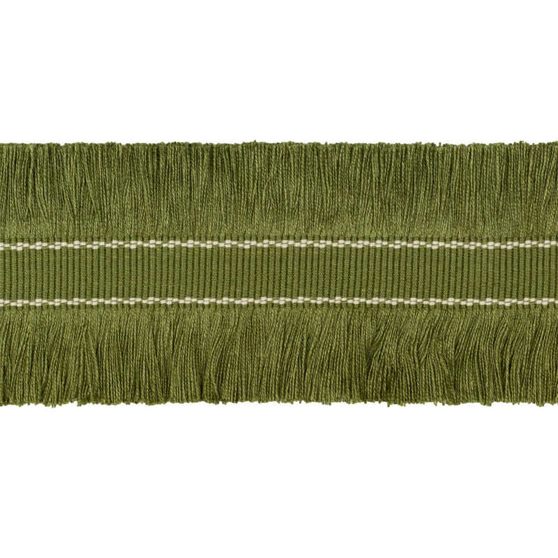 LEE JOFA - CUT RUCHE FRINGE- OLIVE GREEN - Fabric by the Yard OLIVE GREEN