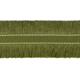 LEE JOFA - CUT RUCHE FRINGE- OLIVE GREEN - Fabric by the Yard