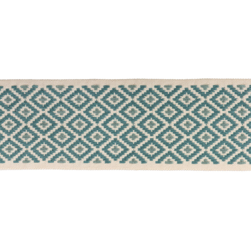 LEE JOFA - HENGRAVE TAPE- AQUA - Fabric by the Yard AQUA