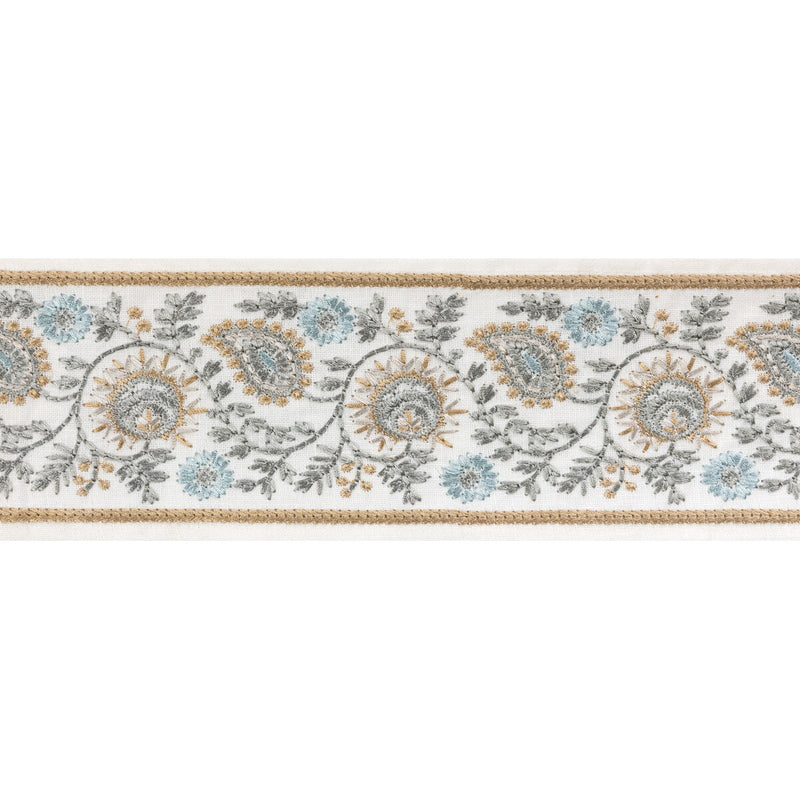 LEE JOFA - BREMHILL EMB TAPE- STRAW - Fabric by the Yard STRAW