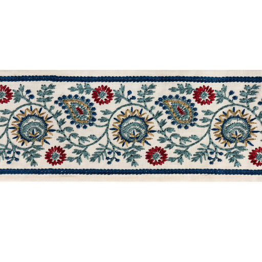 LEE JOFA - BREMHILL EMB TAPE- NAVY - Fabric by the Yard NAVY