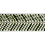 LEE JOFA - WINGFIELD EMB TAPE- GREEN - Fabric by the Yard
