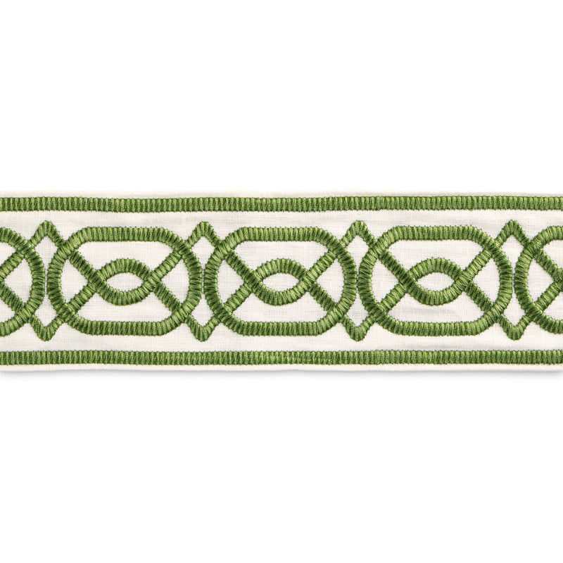 LEE JOFA - SHIRE EMB TAPE - GREEN - Fabric By The YARD