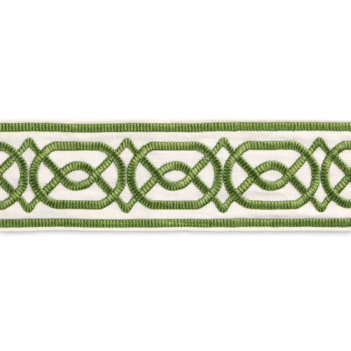 LEE JOFA - SHIRE EMB TAPE - GREEN - Fabric By The YARD