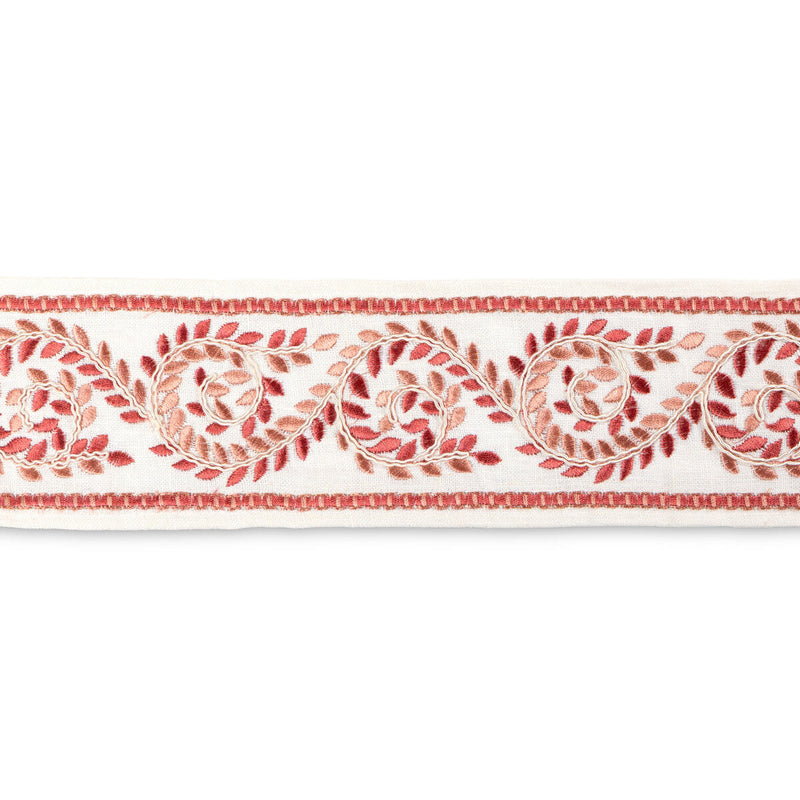 LEE JOFA - LANGTON EMB TAPE - CORAL - Fabric By The YARD