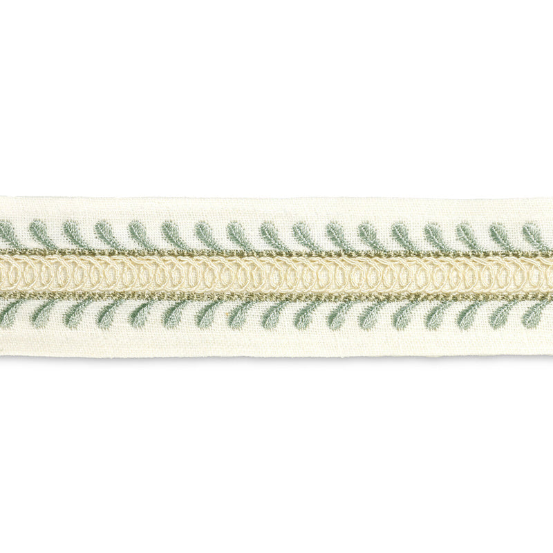 LEE JOFA - TAPTON EMB TAPE - AQUA - Fabric By The YARD