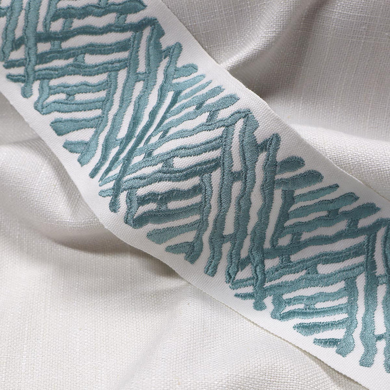TRELLI EMB TAPE - JADE - Mag Fabrics - Trim By The Yard