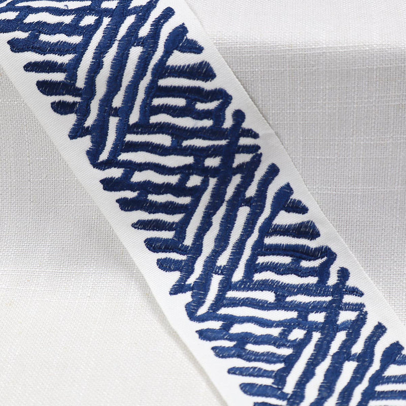 TRELLI EMB TAPE - MARINE - Mag Fabrics - Trim By The Yard
