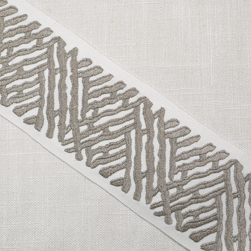 TRELLI EMB TAPE - PLATINUM - Mag Fabrics - Trim By The Yard