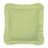 Laura Park - 22x22 Ticking Stripe Pillow - Green