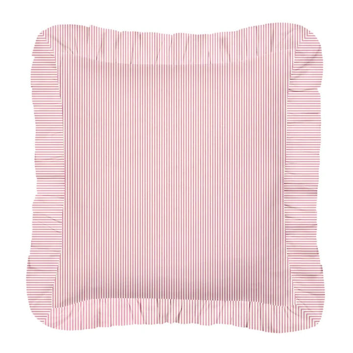 Laura Park - 22x22 Ticking Stripe Pillow - Pink