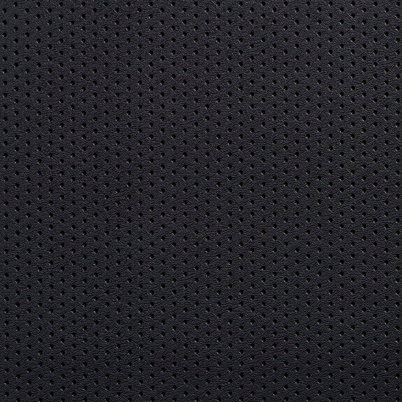 Charlotte - V129 - Black Perforated - Fabric by the Yard Black Perforated