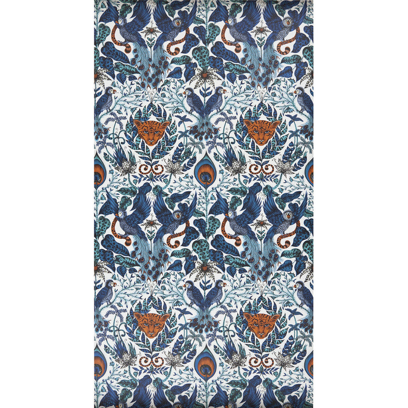 CLARKE AND CLARKE - AMAZON- BLUE - Wallcovering by the Roll BLUE