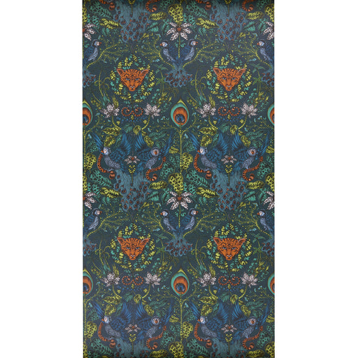 CLARKE AND CLARKE - AMAZON- NAVY - Wallcovering by the Roll NAVY