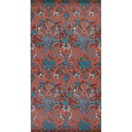 CLARKE AND CLARKE - AMAZON- RED - Wallcovering by the Roll RED