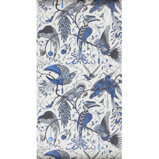 CLARKE AND CLARKE - AUDUBON- BLUE - Wallcovering by the Roll BLUE