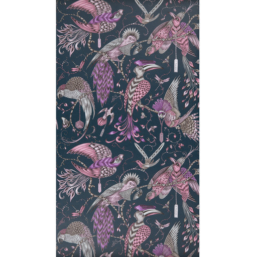 CLARKE AND CLARKE - AUDUBON- PINK - Wallcovering by the Roll PINK
