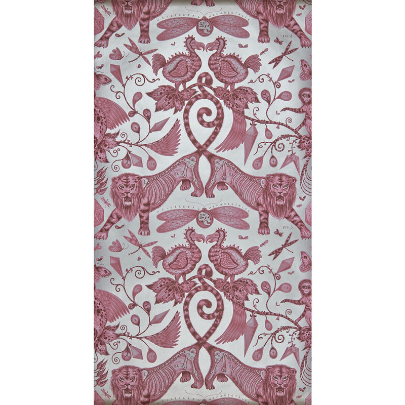 CLARKE AND CLARKE - EXTINCT- MAGENTA - Wallcovering by the Roll MAGENTA
