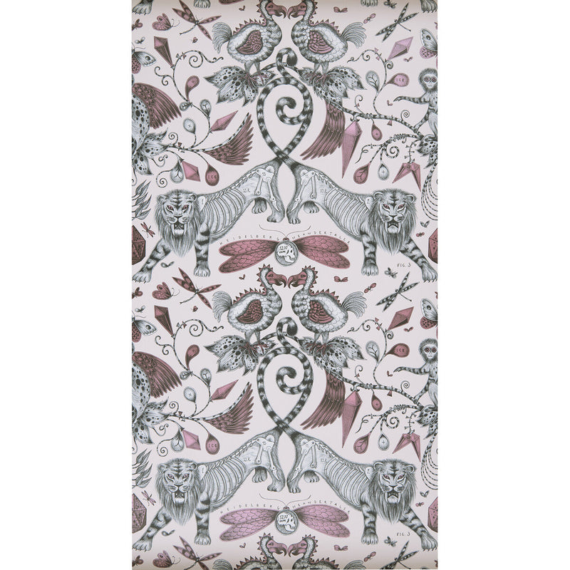 CLARKE AND CLARKE - EXTINCT- PINK - Wallcovering by the Roll PINK
