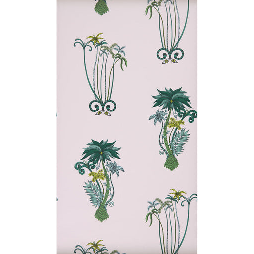 CLARKE AND CLARKE - JUNGLE PALMS- PINK - Wallcovering by the Roll PINK