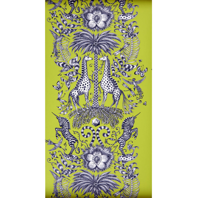 CLARKE AND CLARKE - KRUGER- LIME - Wallcovering by the Roll LIME