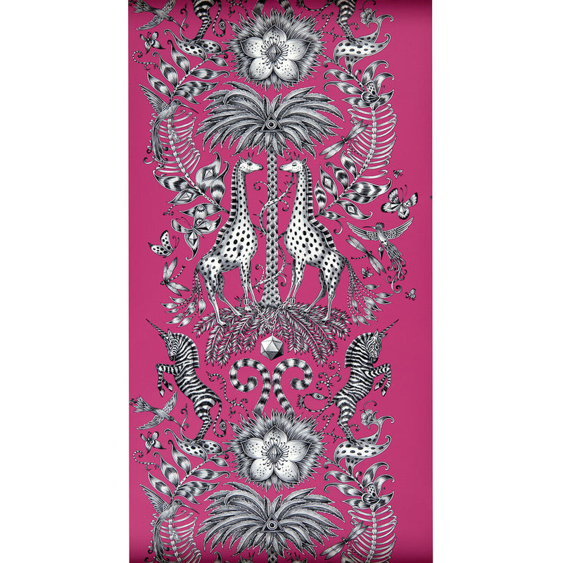 CLARKE AND CLARKE - KRUGER- MAGENTA - Wallcovering by the Roll MAGENTA