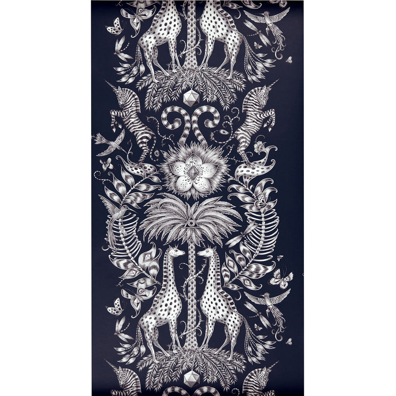 CLARKE AND CLARKE - KRUGER- NAVY - Wallcovering by the Roll NAVY