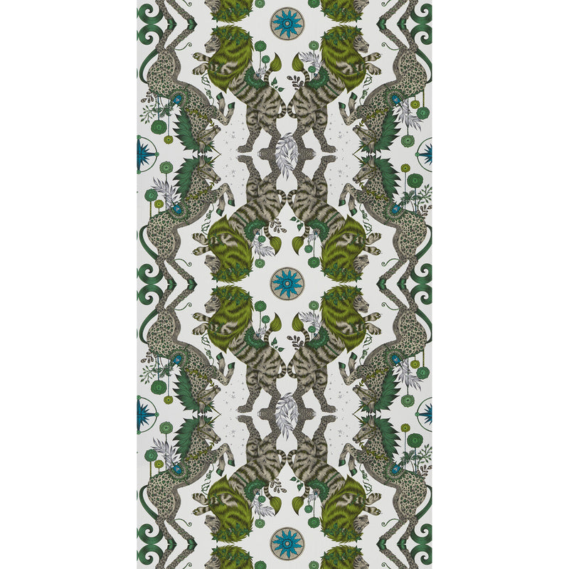 CLARKE AND CLARKE - CASPIAN WP- LIME  - Wallcovering by the Roll LIME