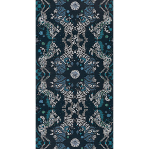 CLARKE AND CLARKE - CASPIAN WP- NAVY  - Wallcovering by the Roll NAVY