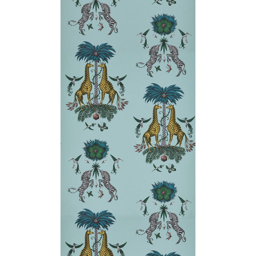 CLARKE AND CLARKE - CREATURA- TURQUOISE  - Wallcovering by the Roll TURQUOISE