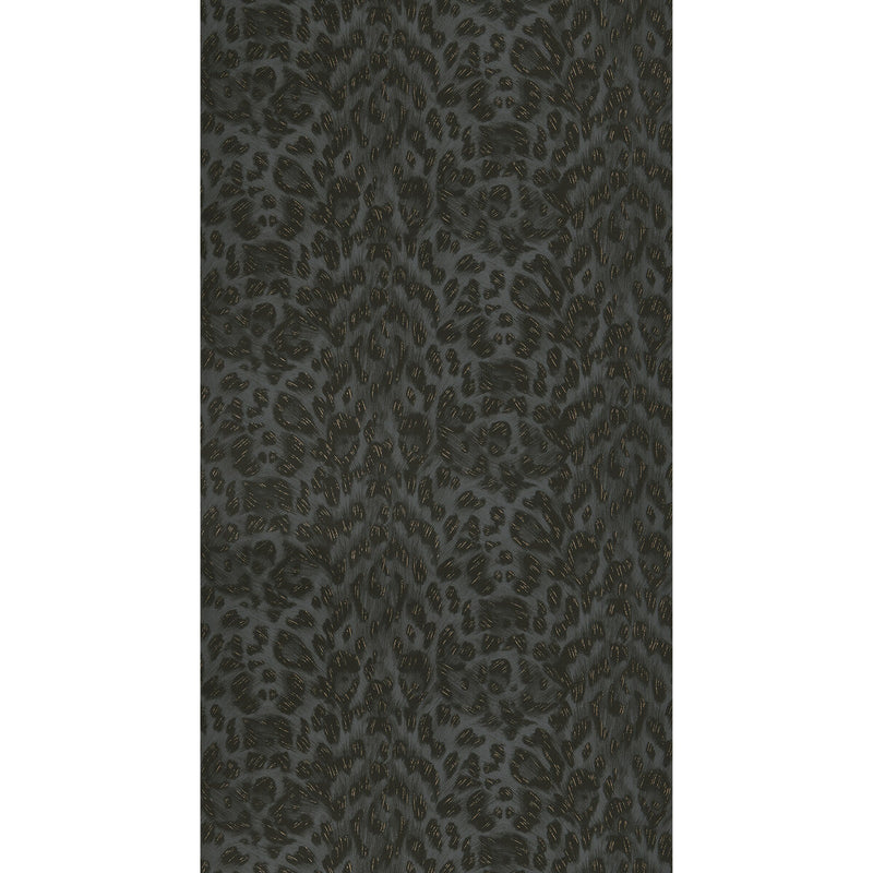 CLARKE AND CLARKE - FELIS- CHARCOAL/ROSE GOLD  - Wallcovering by the Roll CHARCOAL/ROSE GOLD