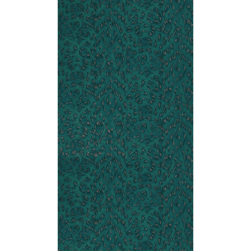 CLARKE AND CLARKE - FELIS- TEAL/ROSE GOLD  - Wallcovering by the Roll TEAL/ROSE GOLD