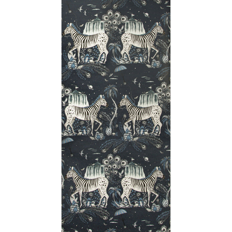 CLARKE AND CLARKE - LOST WORLD- NAVY  - Wallcovering by the Roll NAVY