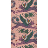 CLARKE AND CLARKE - LYNX- CORAL  - Wallcovering by the Roll