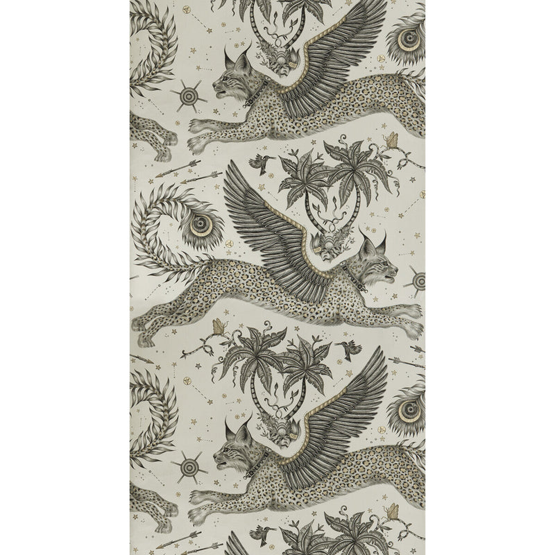 CLARKE AND CLARKE - LYNX- GILVER - Wallcovering by the Roll GILVER