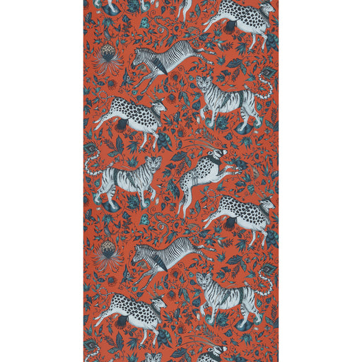 CLARKE AND CLARKE - PROTEA- CORAL  - Wallcovering by the Roll CORAL