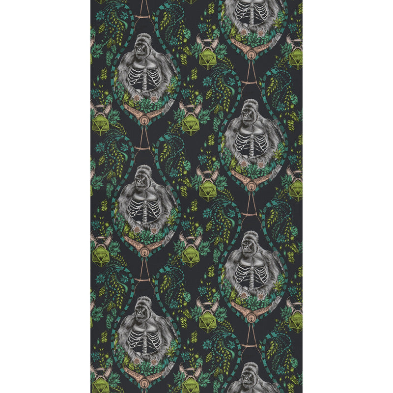 CLARKE AND CLARKE - SILVERBACK- CHARCOAL  - Wallcovering by the Roll CHARCOAL
