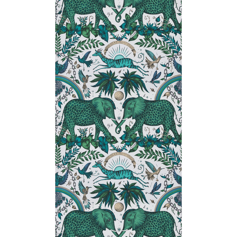 CLARKE AND CLARKE - ZAMBEZI- GREEN - Wallcovering by the Roll GREEN