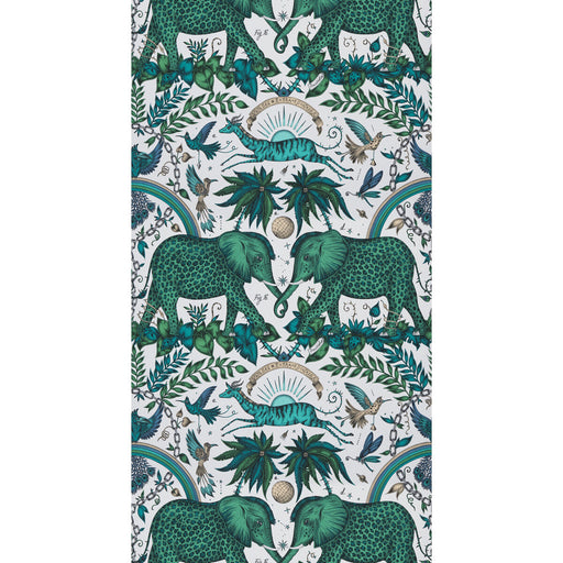 CLARKE AND CLARKE - ZAMBEZI- GREEN - Wallcovering by the Roll GREEN