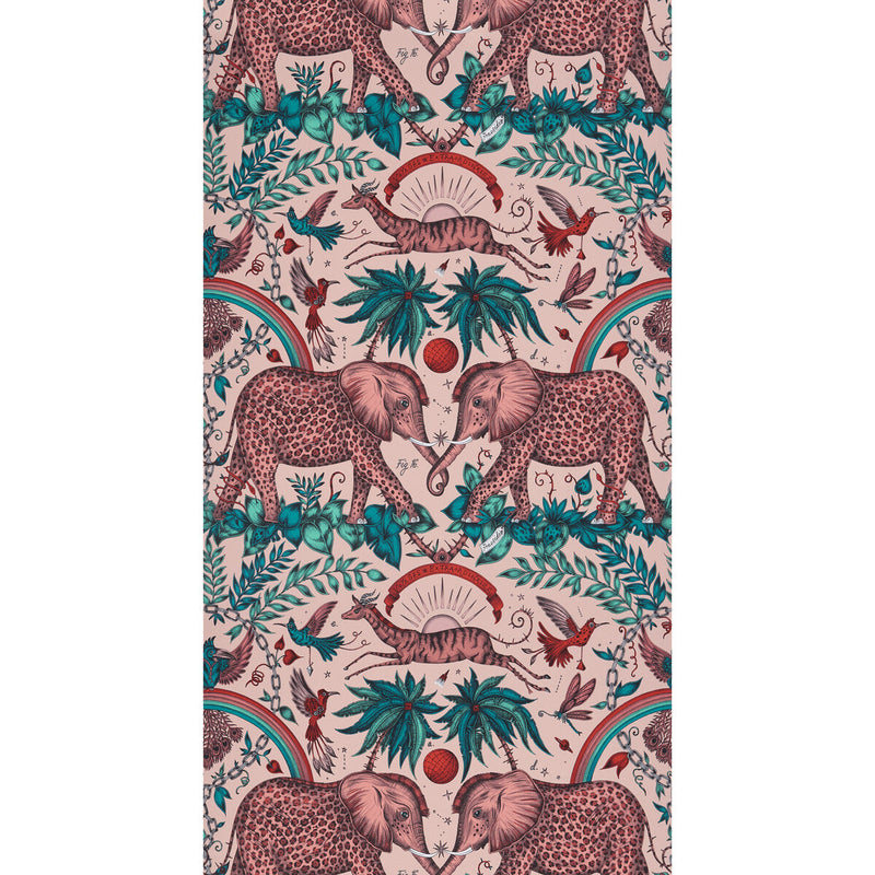 CLARKE AND CLARKE - ZAMBEZI- PINK  - Wallcovering by the Roll PINK
