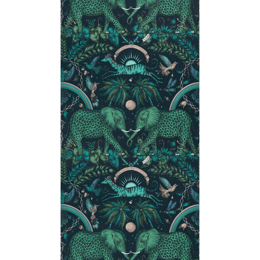 CLARKE AND CLARKE - ZAMBEZI- TEAL - Wallcovering by the Roll TEAL