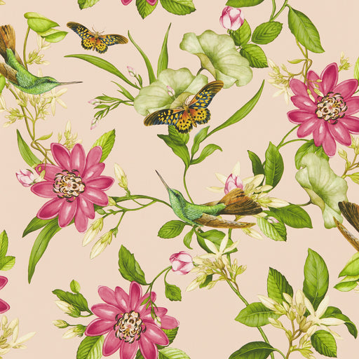 CLARKE AND CLARKE - W0132/01 - PINK LOTUS WP - Wallpaper By the Roll