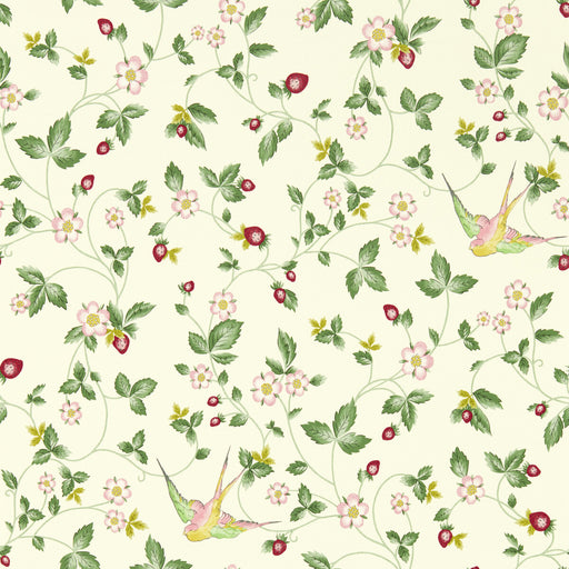 CLARKE AND CLARKE - W0135/03 - WILD STRAWBERRY WP - Wallpaper By the Roll