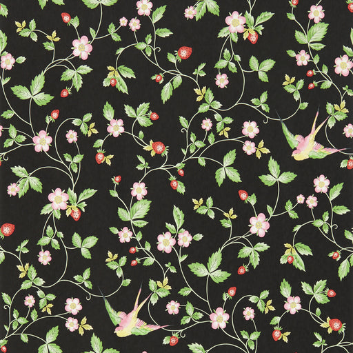 CLARKE AND CLARKE - W0135/04 - WILD STRAWBERRY WP - Wallpaper By the Roll